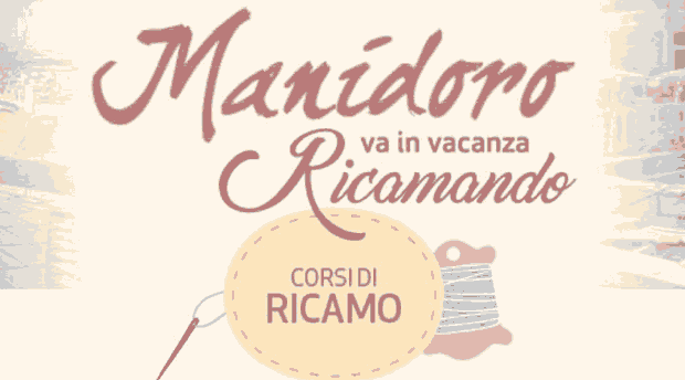 Manidoro va in vacanza ricamando